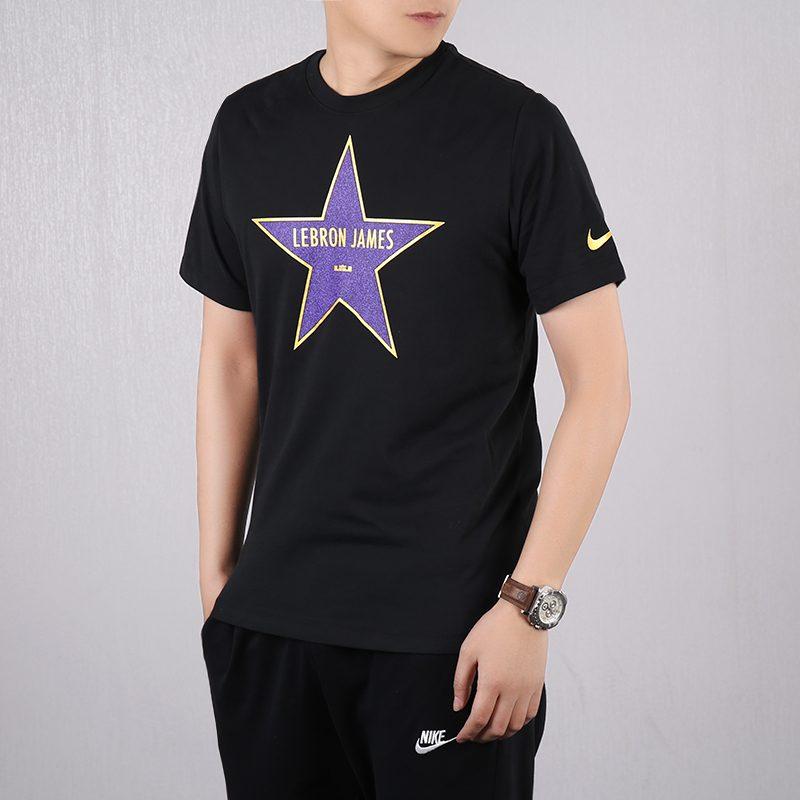 Nike T Shirts Men's Crew Neck Moderate Straight Fit CJ6243-010