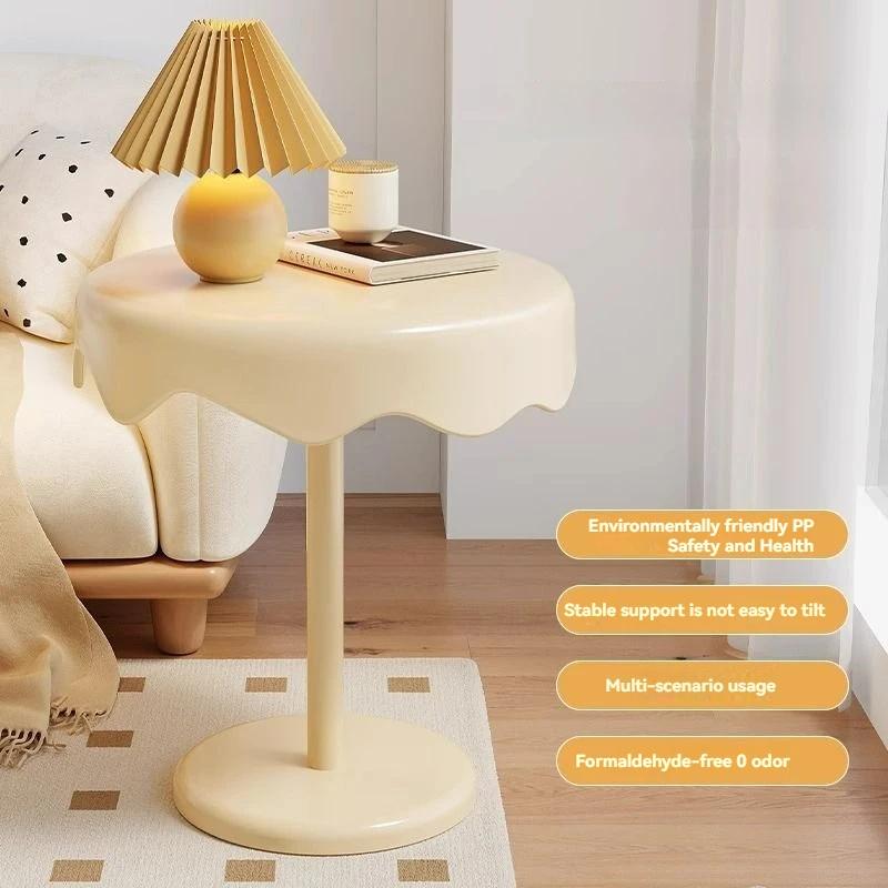 Ice Cream Style Small Side Table Bedside Nightstand Tatami Sofa Coffee Table for Living Room Decorative Furniture