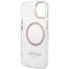 Guess Guhmp15Mhtrmd Iphone 15 Plus/ 14 Plus 6.7 Złoty/Gold Hard Case Metal Outline Magsafe