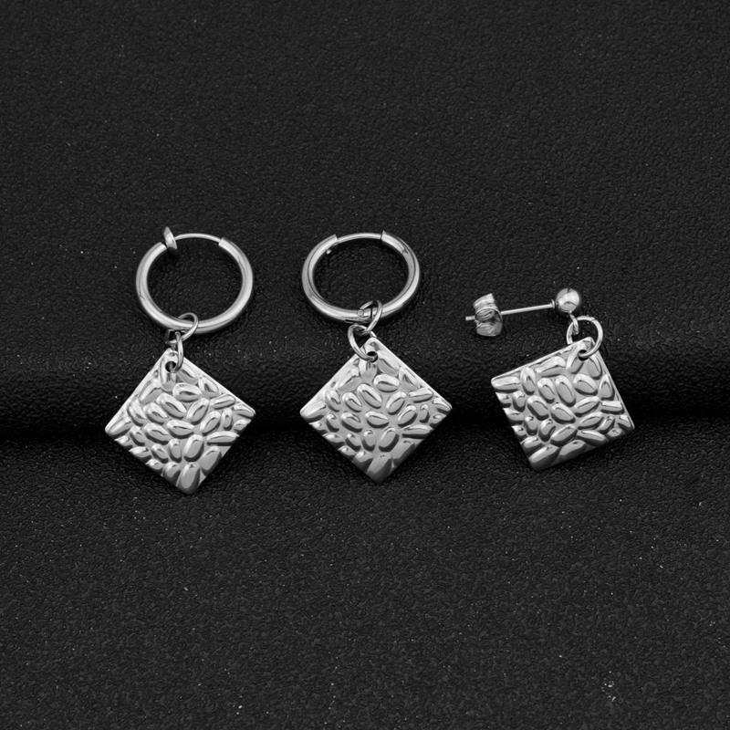Satın alın Water drop pattern square earrings, cool style earrings