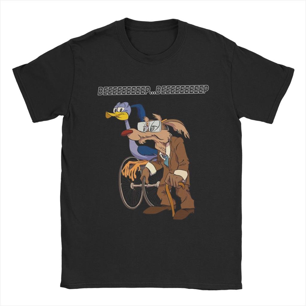 T-shirt da uomo Roadrunners And El Coyoted Abbigliamento in Cotone Fantastica Maglietta a Maniche Corte Girocollo Magliette Estive