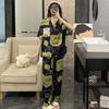 Cute Melody pajamas women's Japanese sweet cartoon style loungewear age-reducing girls cardigan short-sleeved set