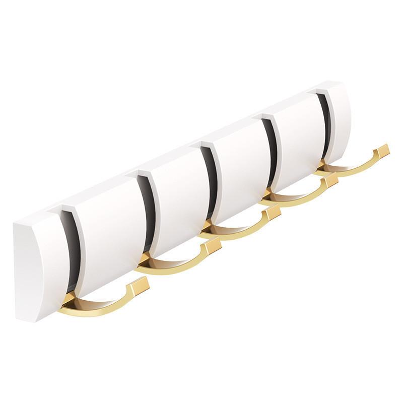 Mounted Hook Wall Floating Coat Rack Space Saving High Load Bearing Solid Color