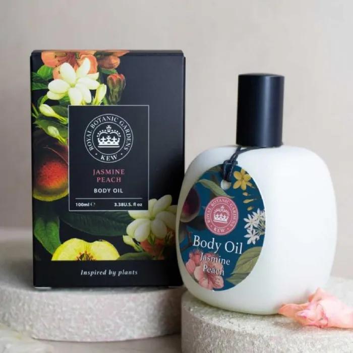 Kew Garden Jasmine Peach Body Oil 100ml