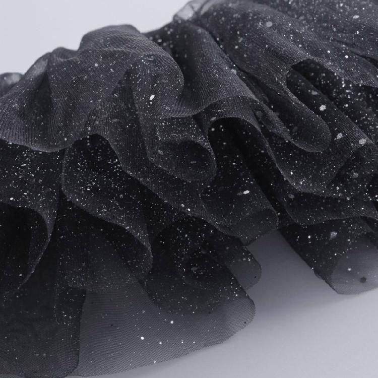 Multiuse Mesh Jabot Collar Vintage Victorian Costume Collar Cosplay Accessory Decorative Collar for Stage Performers