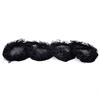 Ladies Solid Plan Black Hair Bun Cover Snood Net Ballet Women Dance Skating