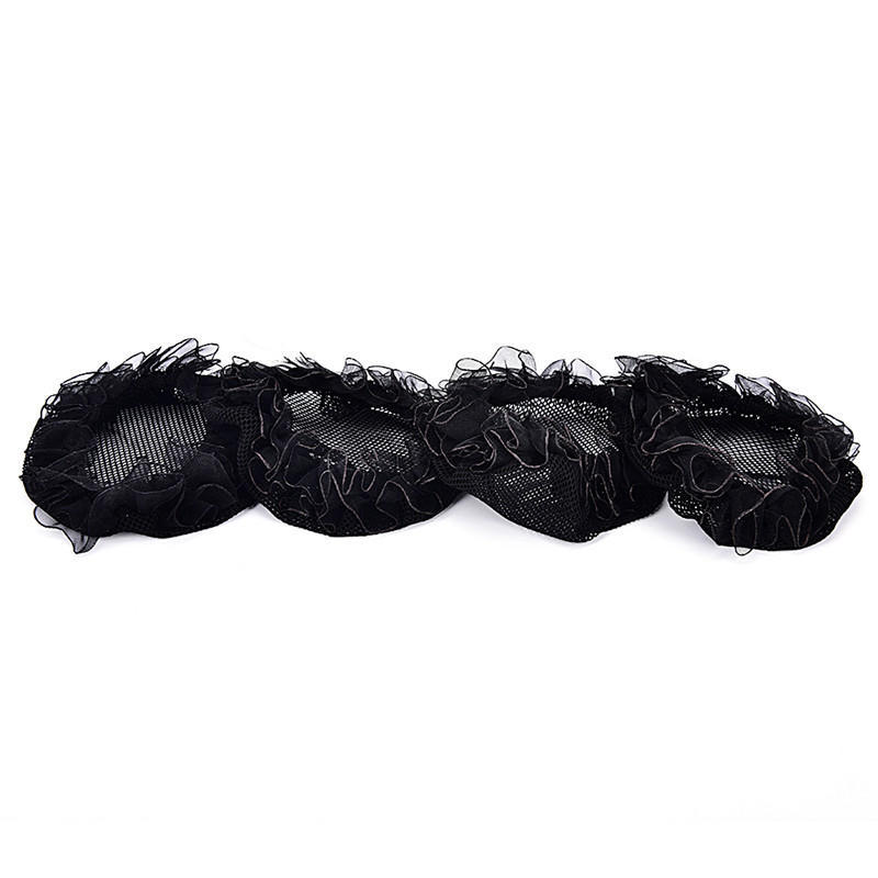 Ladies Solid Plan Black Hair Bun Cover Snood Net Ballet Women Dance Skating