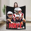 Drakes Mayes Football Knitted Blankets Fleece Super Soft Throw Blankets for Bed Bed Rug