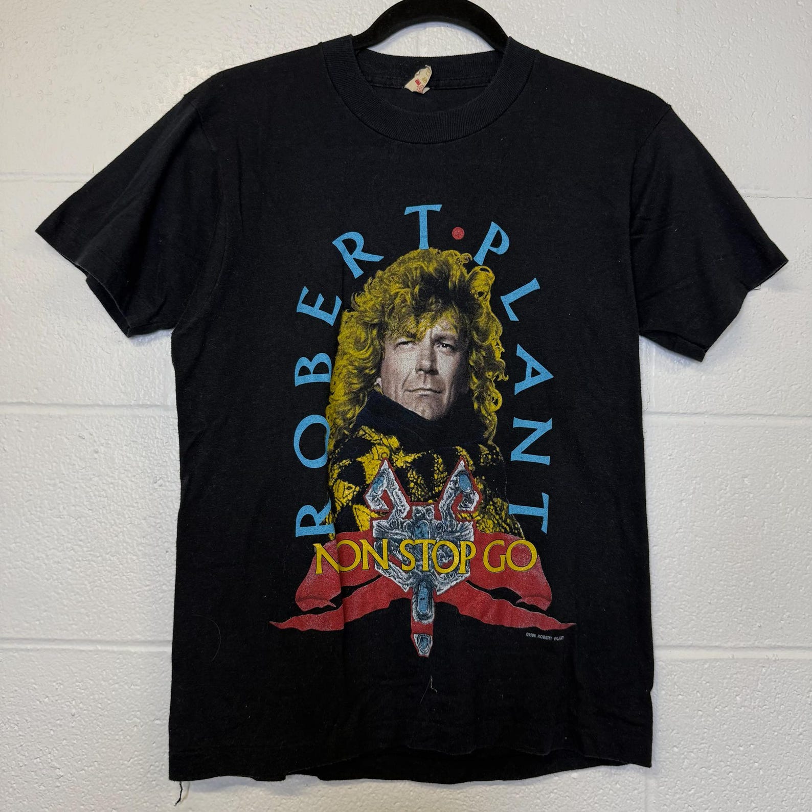 1988 Robert Plant Nonstop World Tour T shirt Sz M (B2841) S