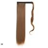 Synthetic Straight Ponytail Hair Extension With Velcro Wrap Design, 60cm Long Sleek Wrap Around Ponytail For Women Girls