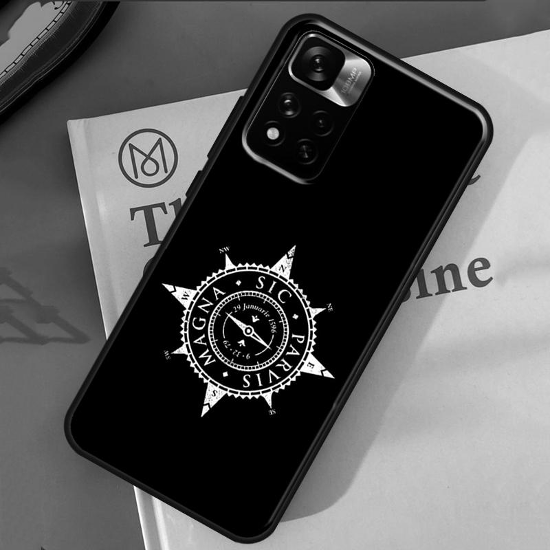 Compass Case For Xiaomi Redmi 14C 13C 10C 12C Redmi Note 13 14 Pro 12 11 9 10 9S 10S 11S 12S Cover