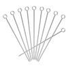 Uxcell Reusable Long Martini Toothpicks, Stainless Steel Metal Cocktail Picks, Fruit Sticks, Cocktail Skewers for Party Drinks and Appetizers, 108mm S