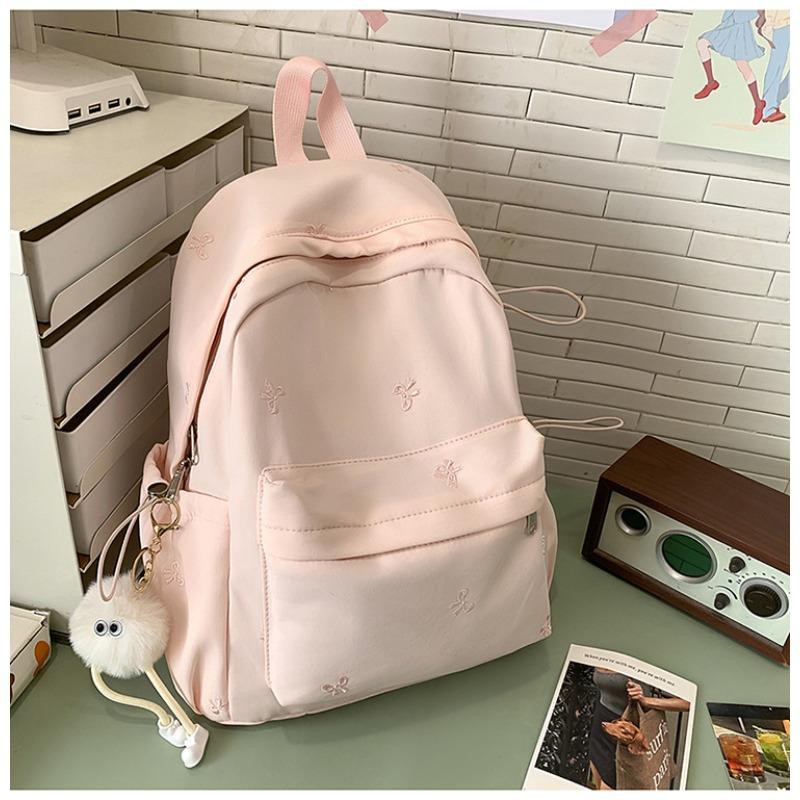 New Japanese Ins High-value, Fresh and Sweet Candy-colored Bow Backpack, Lightweight Backpack for Junior and Senior High School Students