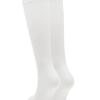 TUDE LOGO LONG SOCKS WHITE