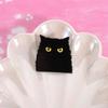 Cartoon Black Cat Enamel Pins PEW PEW MADAFAKAS Big Eyes Kitten Cute Animal  Brooches Lapel Badge Jewelry Gifs For Cat Lovers