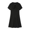 LEDING Women's Knit Backless Mini Dress