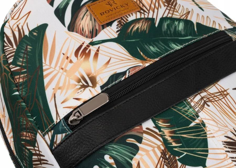 Patterned, urban women's backpack - Rovicky