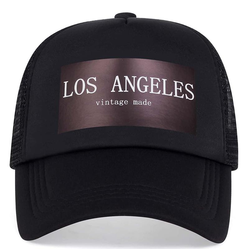 Men's Los Angeles Print Net Baseball Cap Outdoor Breathable Sports Hat Women Sunscreen Hats Trucker Hat Hip Hop Caps