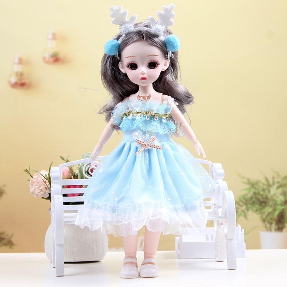 Kle opp 30 cm Bjd-dukke med klær 30 cm artikulerte leker DIY hengslet dukke Barn