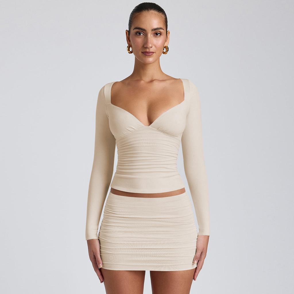 JPNTKY Women's Fashion Casual Autumn Winter Solid Color Print Short Sleeve V-Neck Blouses & Shirts