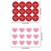 Valentine's Day | Red Circular & Pink Heart Stickers | Gift Wrapping for Gifts, Envelopes, Baking, Drinks, Crafts, Scrapbooks - Paper