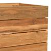 vidaXL Hochbeet 50x40x55 cm Teak Altholz und Stahl