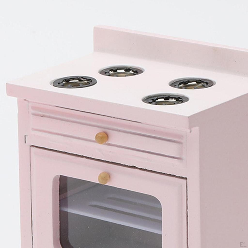1/12 Doll House Stove Oven 1:12 Miniature Kitchen Furniture Accessories Decoration