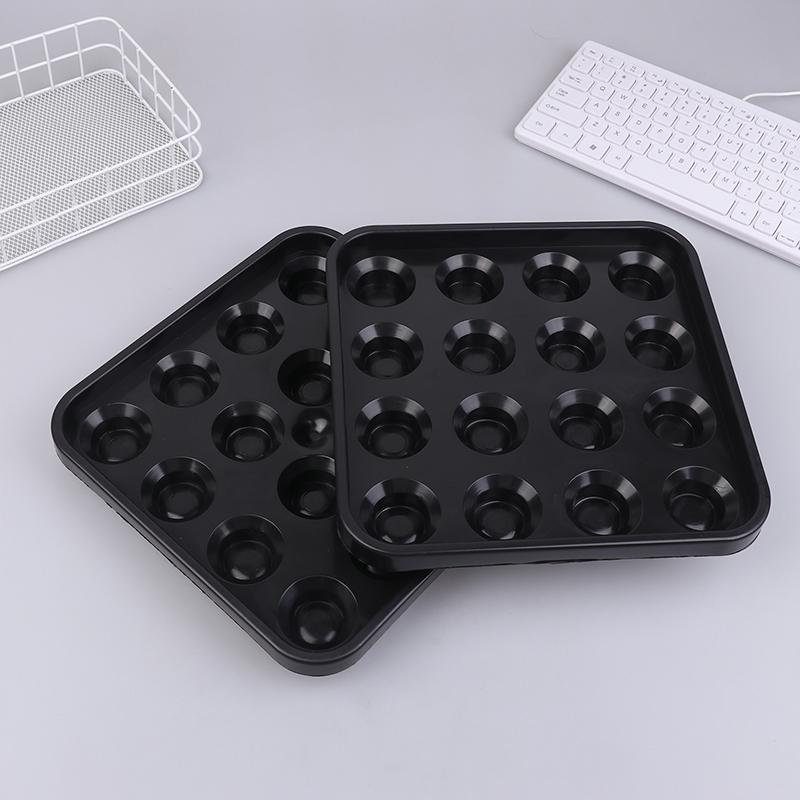 16/22 Grids Billiards Tray Portable Billiard Balls Tray For Pool Halls For Billiards Parlor Billiard Ball Storage Organizer