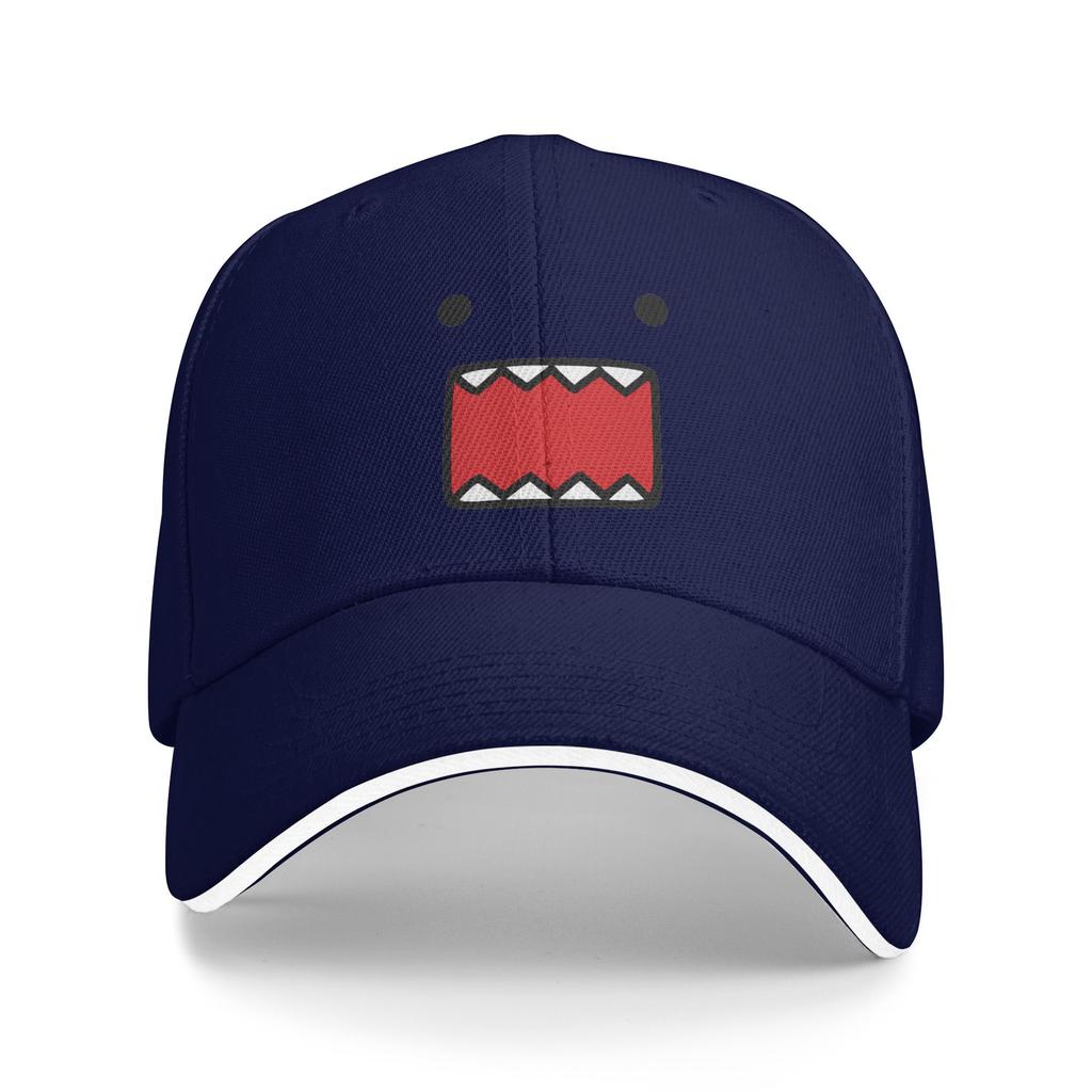 Domo Kun Doll Face Sandwich Baseball Cap Casual Polyester Cute Funny Snapback Cap For Men Women Outdoor Unstructured Soft Hats