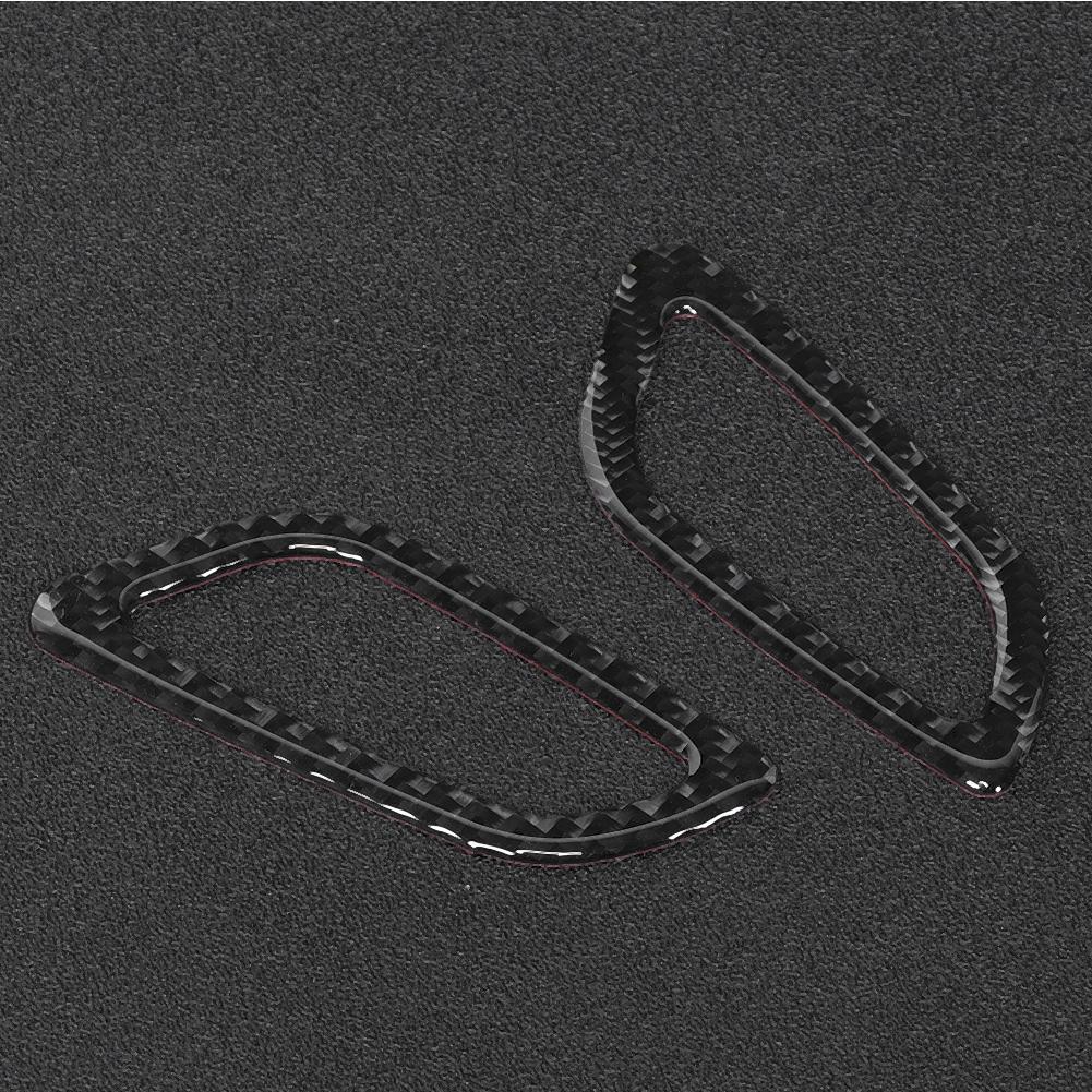 2pcs Soft Carbon Fiber Dashboard Air Vent Outlet Cover Trim Fits for Buick Regal 2017 2020