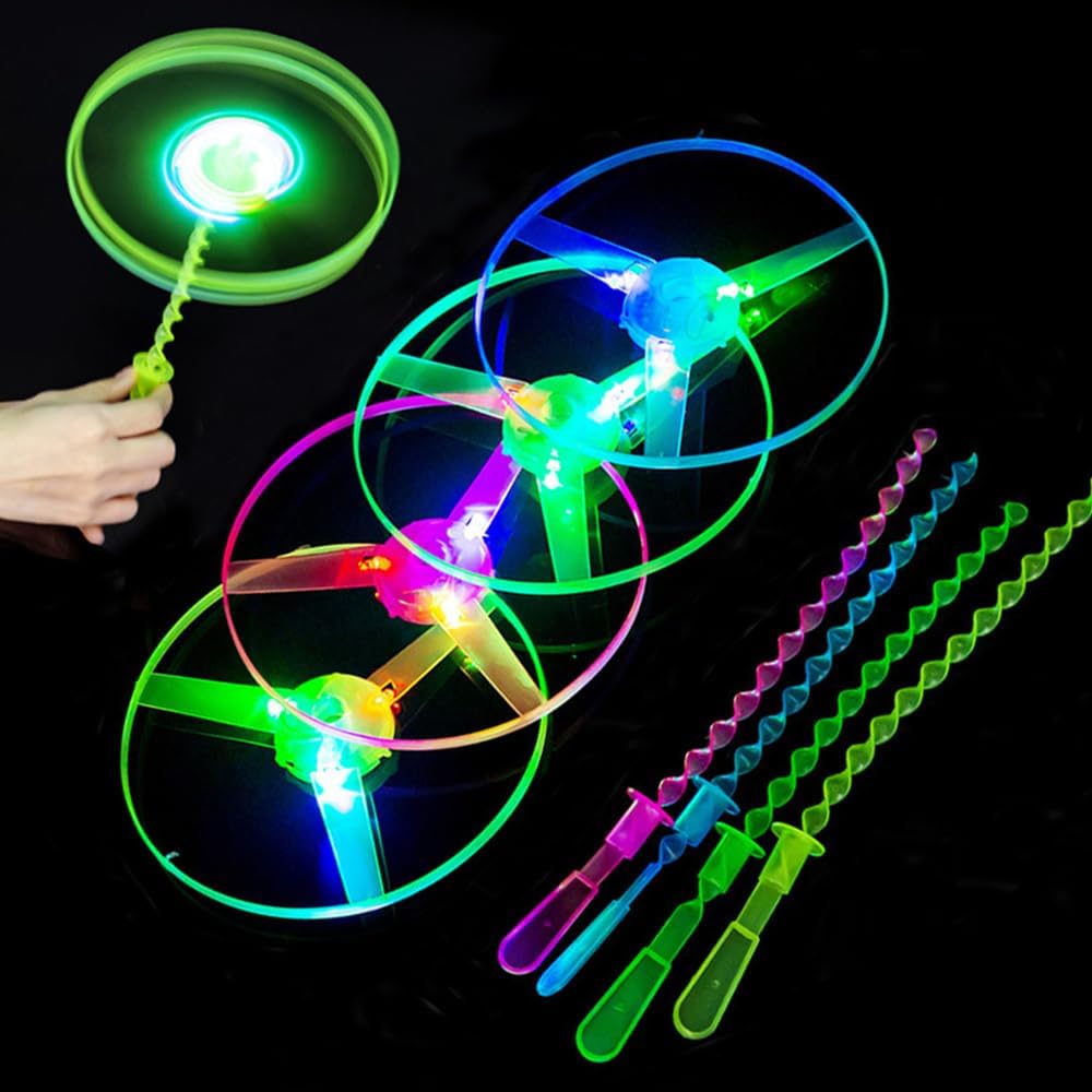 Piucrty Party Bag Children's Birthday Propeller Light Toy Years Give Aways Children Luminous Flying Toy Party Gadgets LED Gift Gift Wonder Bag