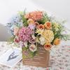 Rose chrysanthemum Silk Bouquet Artificial Flowers Wedding Home  Festival Wreath garden arch Diy gift Stage Props bridal bouquet