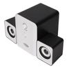 USB Powered Desktop Speakers Computer Speakers with Subwoofer for PC Laptop Tablet DesktopDazzle Version Black White
