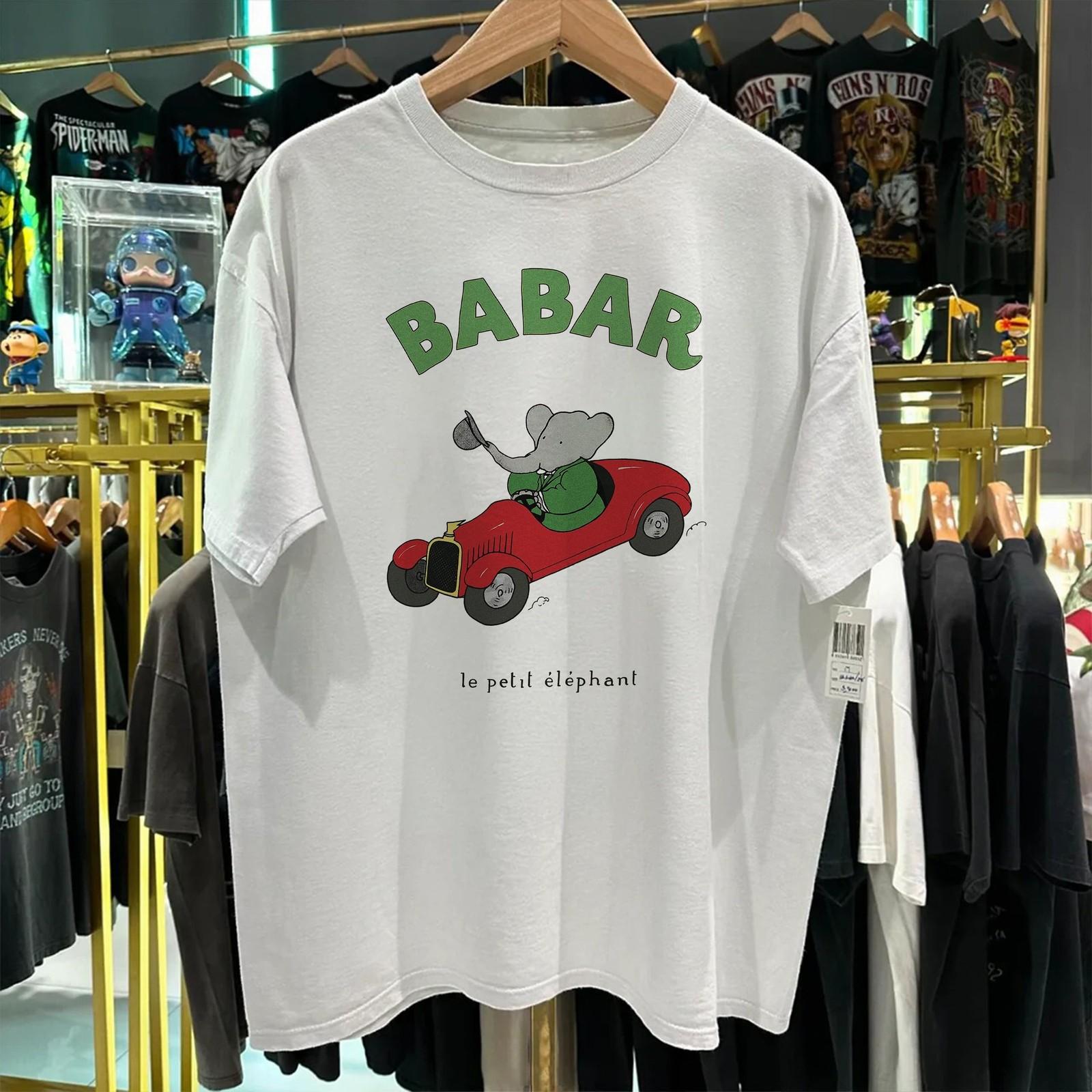 Babar The Elephant Rare T-Shirt White XXL S