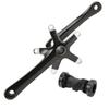 Bike Crank Arm Set Aluminum Alloy Crank High Strength Mountain Bike Crankset with Bottom Bracket Kit