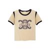Camiseta Triomphe Outono/Inverno 22 em Malha de Algodão Feminina 2X58B671Q-11BJ