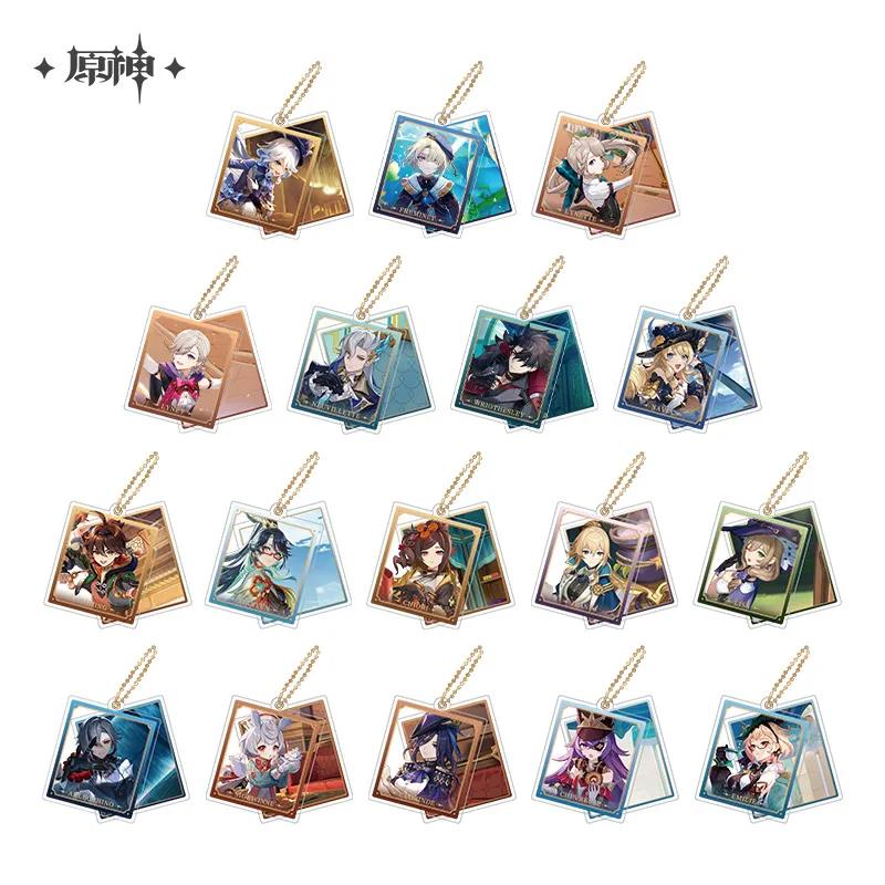 Sunsyea Genshin Impact Official Merch miHoYo Original Theme Series Keychain Vol.3 Alhaitham Kaveh Furina Wanderer Navia