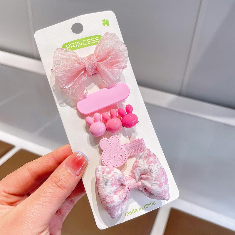 Children'S Hairpin Bag Cloth, Duck Bill Clip Cloth, Bow Root, Princess Hairpin, Cute Little Flower Girl Hair Accessories
