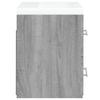 Washbasin Cabinet with Built in Basin Grey Sonoma Particleboard