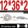 201 Stainless Steel Flat Washer Shim, GB97, Sizes M3 to M30