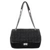 Vintage Denim Shoulder Bag Women's Large Capacity Chain Crossbody Bag