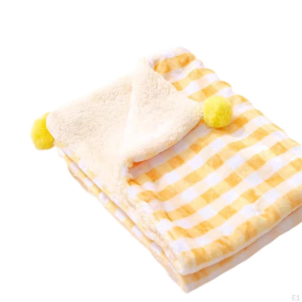 Fleece Cat And Dog Bed Mat, Washable Kennel Pad for Pets