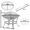Garden Fire Pit 60 Cm Berdsen Bd-880