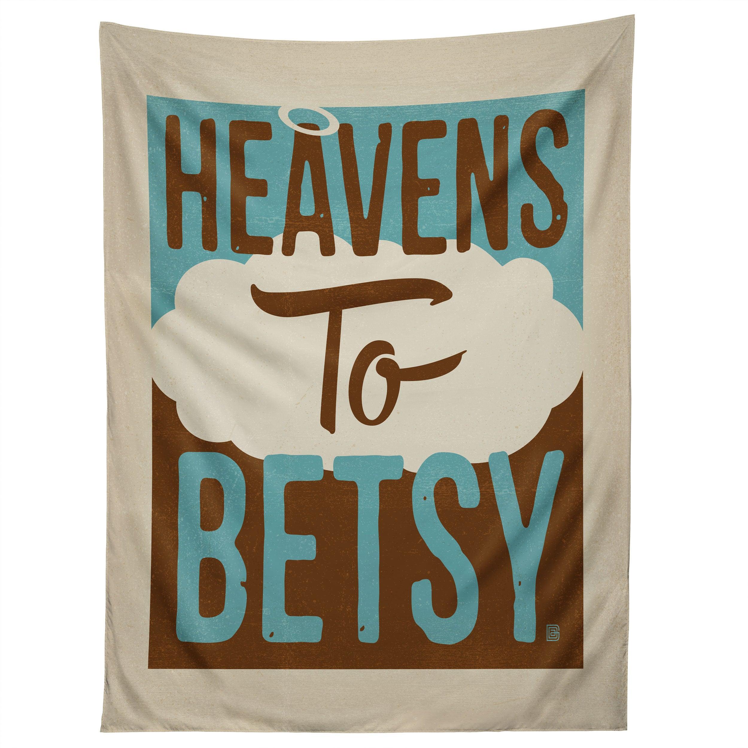 HEAVENS TO BETSY tapestry 75x100 чёрный