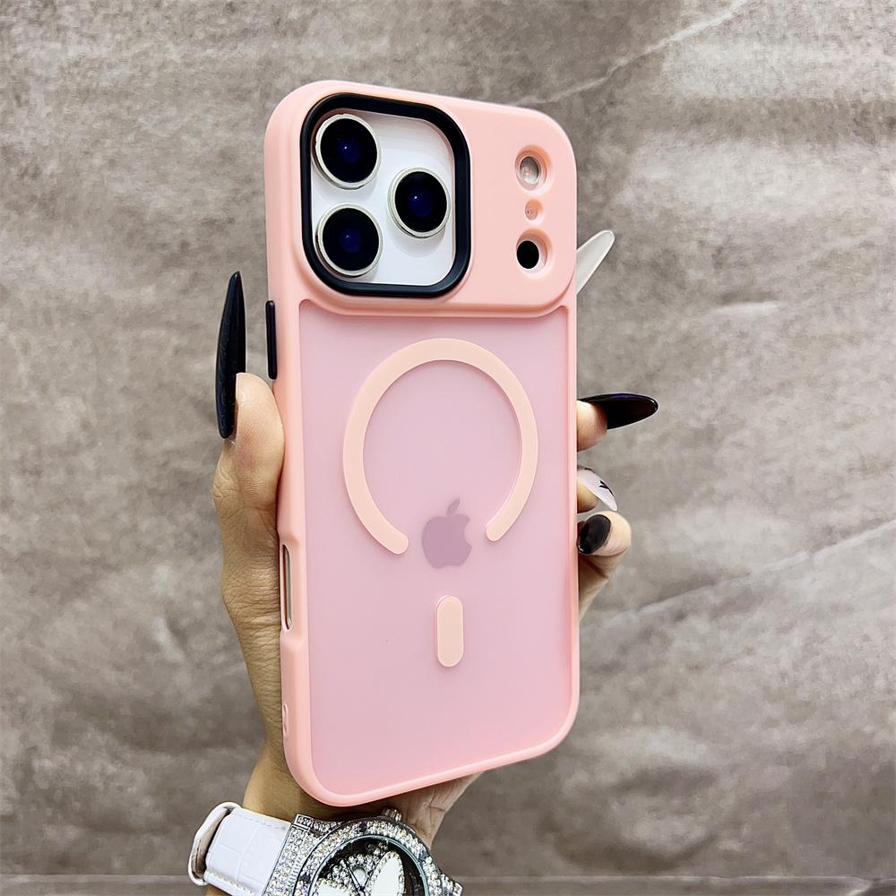 Matt Genomskinligt Frostat Stötsäkert Magnetiskt Telefonfodral För iPhone 17 Air 16 15 14 13 12 17 Pro Max Magsafe Måste-Ha Fodral