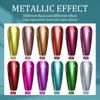 Metallic Mirror Effect Pro Chrome Finish Nail Polish Set No Light Cure Required Fast-Drying High-Shine DIY Manicure