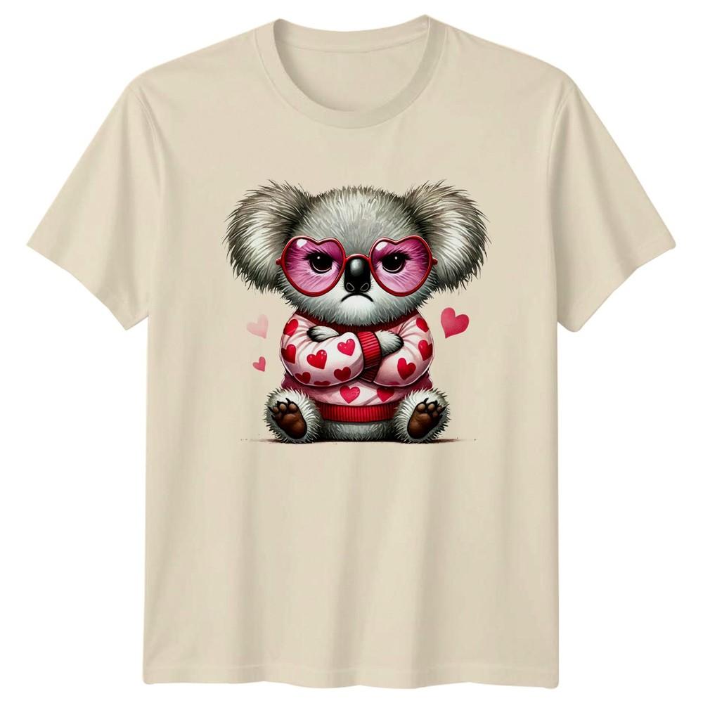 Koala Valentines Day Hearts Unisexs TShirt Unisexs Tee Graphic Unisex Top