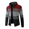 Und Winter Herrenmode Lockerer Cardigan Warmer Revers Kapuzenjacke Pullover