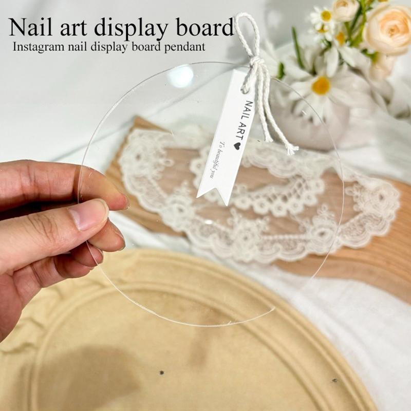 1 Stück Unregelmäßiges Acryl Nail Art Falsche Spitzen Display Board Transparent Nagel Gel Lack Displayständer Maniküre Ausstellungsregal