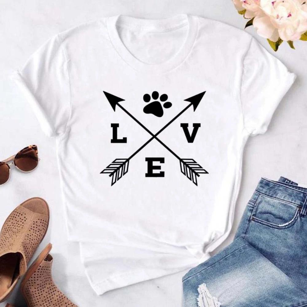 Black White Cartoon Dog Paws Tshirt Dogloving Pet Owner Tshirt Durable Plussize Casual Unisex Women Unisex Tshirt Daily Wear